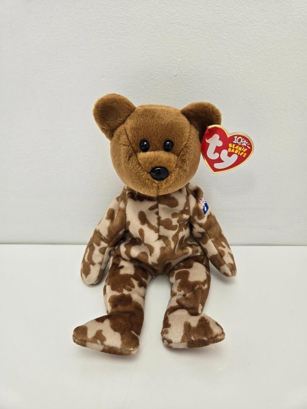 Ty Beanie Baby “Hero” the Military Bear - Australian Exclusive (8.5 inch)